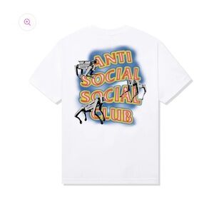 Brand New size L Anti Social Social Club "Cyber Dogs
Tee" - White